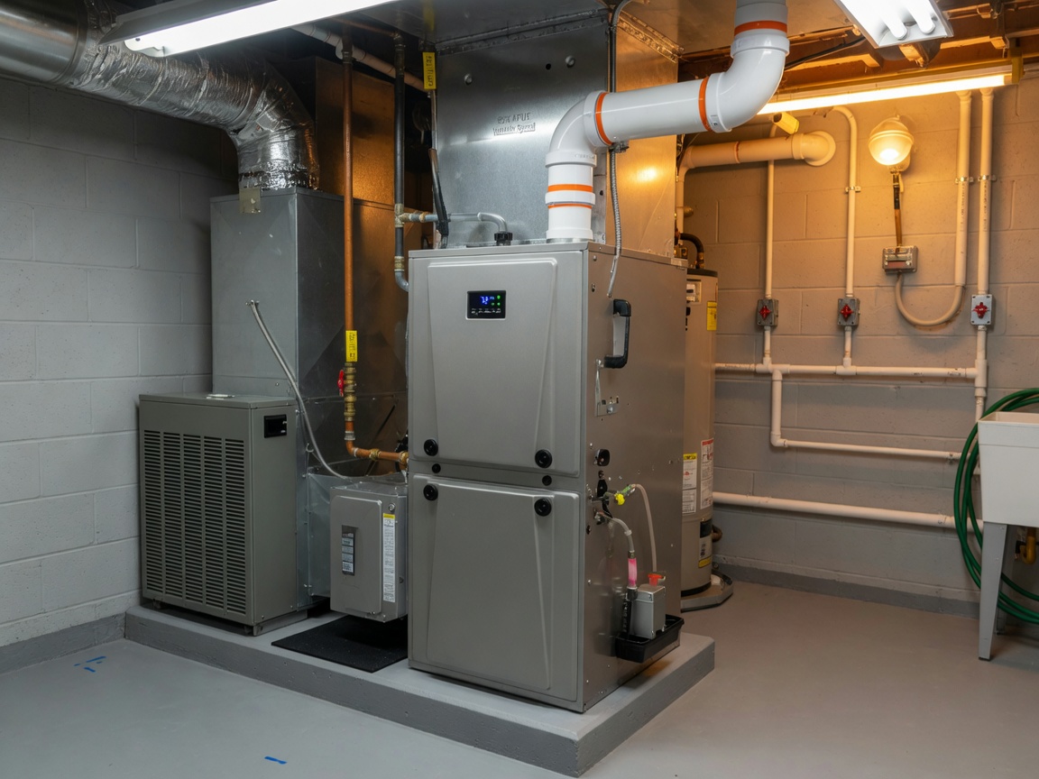Modern high-efficiency residential furnace